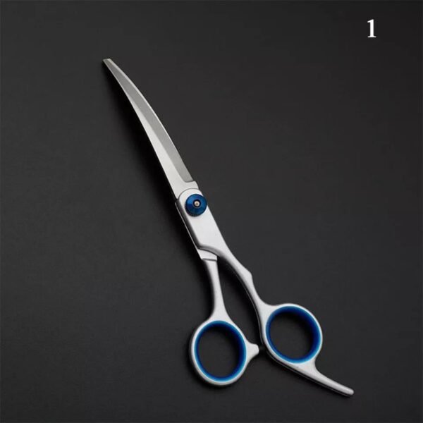 Dog Scissors Set 4, 7 Inch Straight Thinning Curved Chunker Pet Grooming Scissors Kits - Image 6