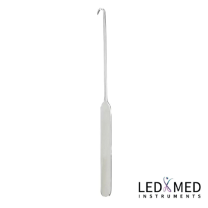 Snook hook blunt 8 concave veterinary spay hook instrument
